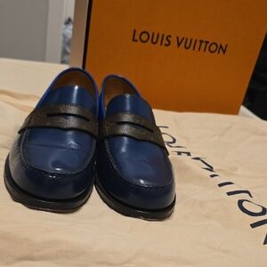 Louis Vuitton Men's Blue Loafers